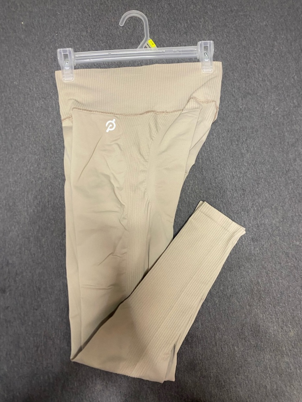Peloton Ribbed High-Waist Leggings - Neutral Beige